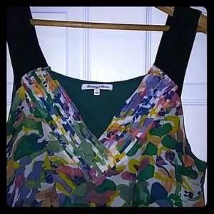 Silk chiffon floral dress